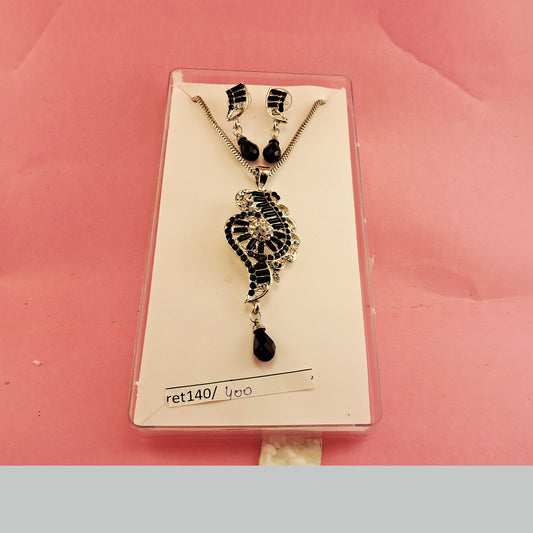 Stone Stud Necklace sku-ret140