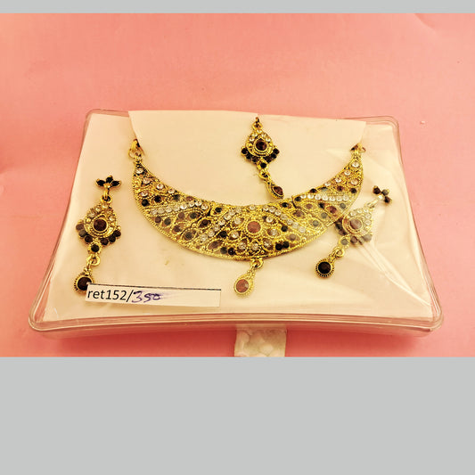 Stone Stud Necklace sku-ret152