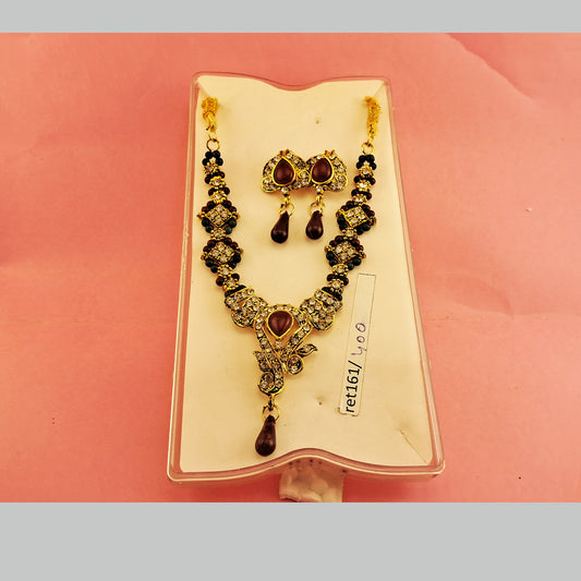 Stone Stud Necklace sku-ret161