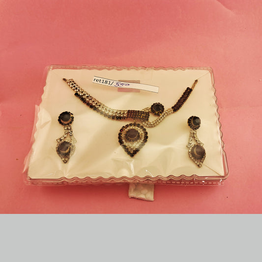 Stone Stud Necklace sku-ret181
