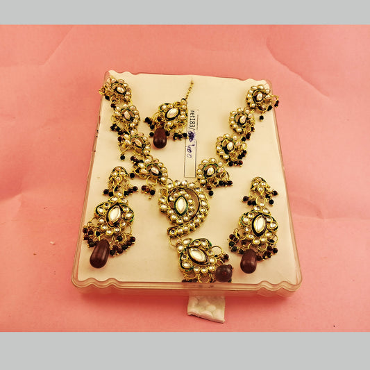 Stone Stud Necklace sku-ret183