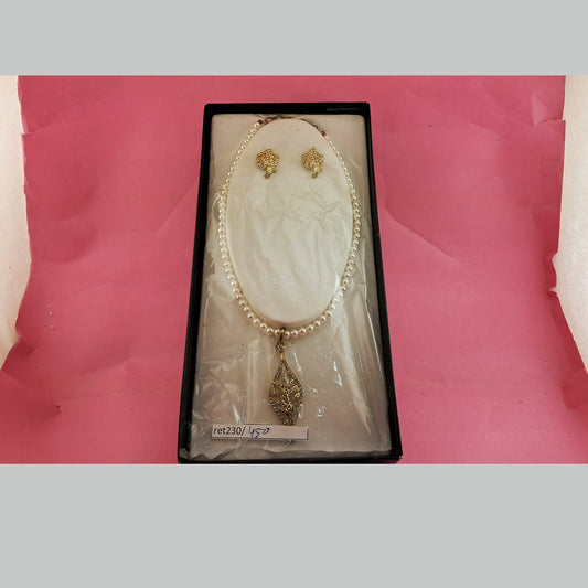 Brass Moti Pendants set size 12 inch ret230