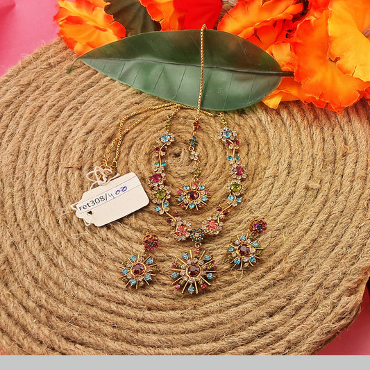 Brass Necklace size 18 inch sku ret308